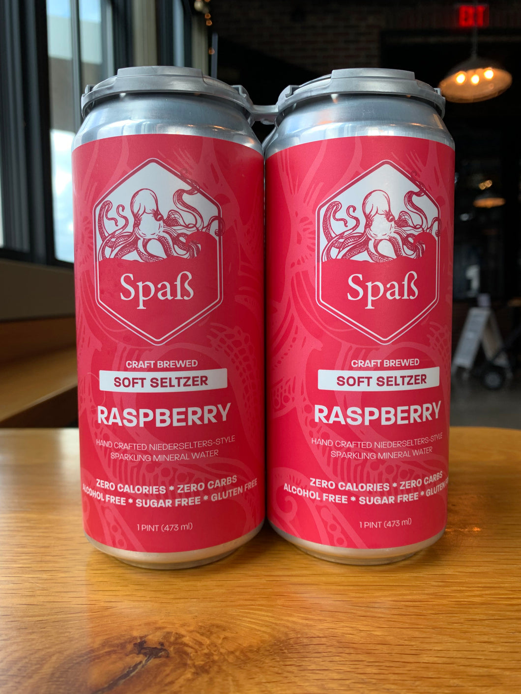 Raspberry Soft Seltzer - 4 pack